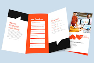 design urgent flyer, bifold and trifold brochure design, booklet, postcard