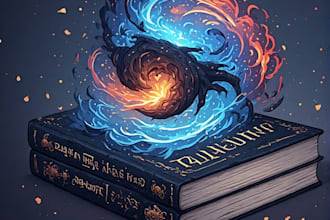 design fantasy and minimal book and ebook cover