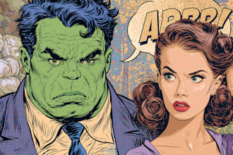 comic book, comic illustration, comic graphic novel