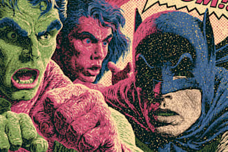 draw you dc or marvel style comic book