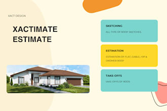write roof estimates and sketches in xactimate estimate