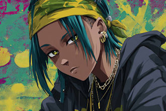 draw anime album cover art for bands and musicians