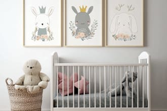 do cute nursery printable wall art for kids and etsy