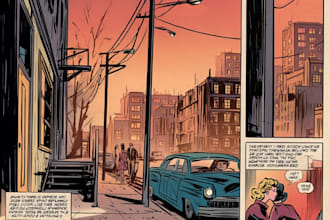 create s comic book pages in any art style