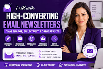 write high converting email newsletters for your business