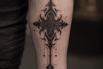 design a bold, custom blackwork tattoo design