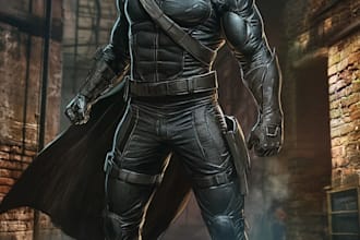 superhero character for comics
