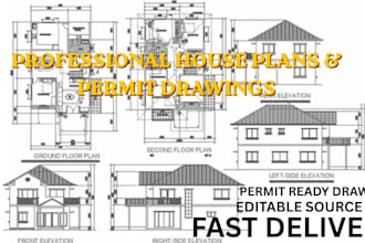 architect house plans blueprint permit drawings adu patio site 2d floor plans
