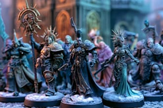 draw your warhammer, wargaming miniatures