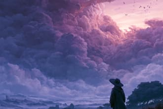 design fantasy album cover art with amazing effects