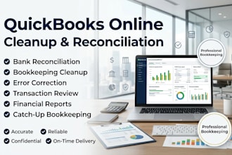 clean up and reconcile your quickbooks online books