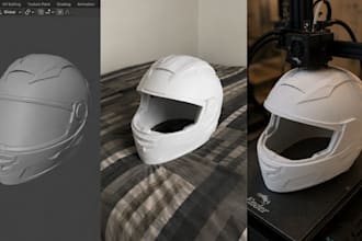 design 3d helmet, 3d mask, cosplay armor for printing