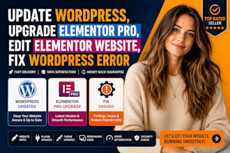 update wordpress upgrade elementor pro, edit elementor website fix website error