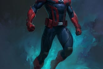 create retro superhero characters and comic art