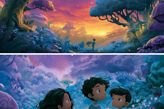 draw book illustration and children book illustration