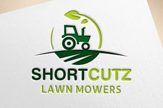 do landscape lawn care irrigation eco garden tree nature agriculture mowing logo