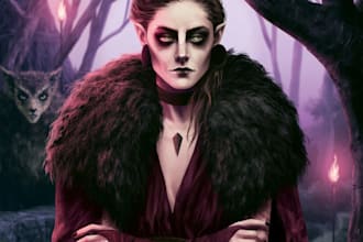 paint a realistic or fantasy portrait