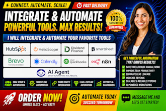 hubspot helioscope dividend finance smartsheet brevo calendly quickbook n8n ai