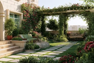 do landscape designing home garden high quality renderings