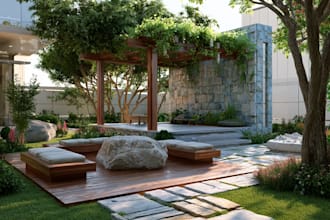 do landscape designing home garden high quality renderings
