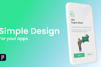 design a simple mobile app UI UX design