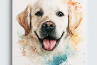 amazing royal pet portrait in custom caricature