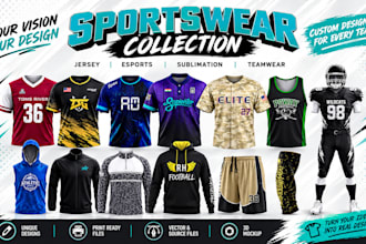 design custom sportswear jersey and sublimation designs