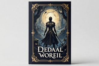 create a high end fantasy book cover for self publishing