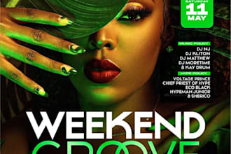 create exceptional party flyer, club or event flyer design