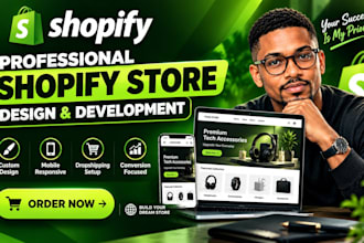 build shopify store design, shopify droshipping store ,redesign shopify website