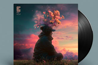 create custom album cover art design for you