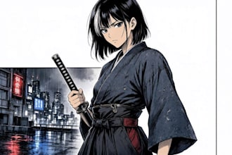 draw manga storytelling pages for books and webcomics