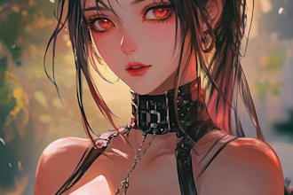 design visual novel anime character