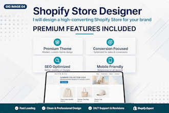 design a professional shopify store that converts