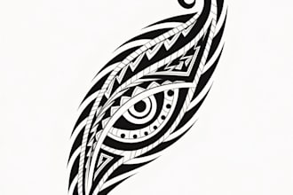 do design a polynesian maori tribal tattoo