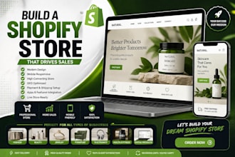 create a high converting shopify store with premium design