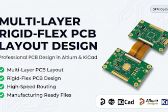 design multi layer rigid flex pcb layout in altium and kicad