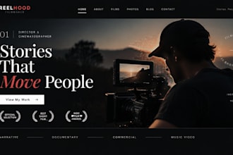 design squarespace indie film portfolio website voice actress website filmmaker