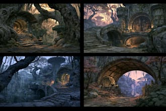 create illustrations and environments for your project