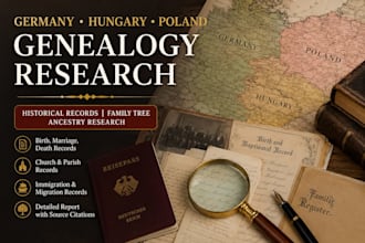 uncover germany, hungary and poland genealogy ancestry reasearch with records