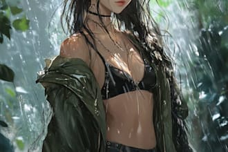 design visual novel anime character