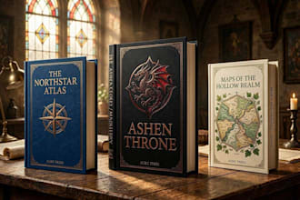 design book cover, fantasy book cover, e book cover
