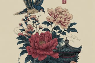 design a professional japanese tattoo design