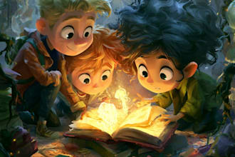 children book cover and children book illustrations