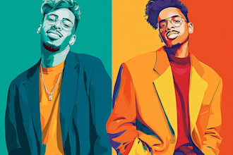 draw your photo to an amazing vector pop art wpap