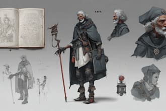 create concept or character art