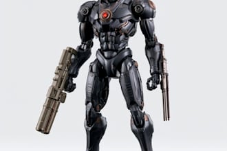 design sci fi mecha and robot concept art