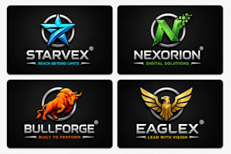 design premium 3d logo and realistic brand graphic design