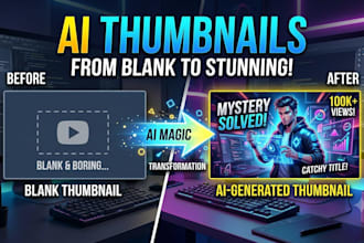 design ai thumbnails for youtube and social media