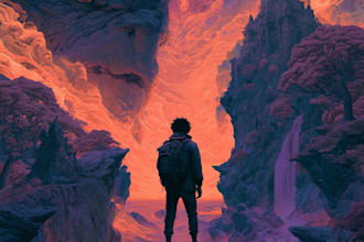 do a dreamy surreal or fantasy music cover, album cover art